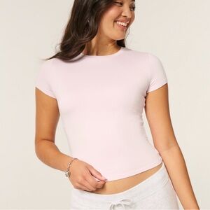 Hollister Light Pink T-Shirt super soft slightly cropped